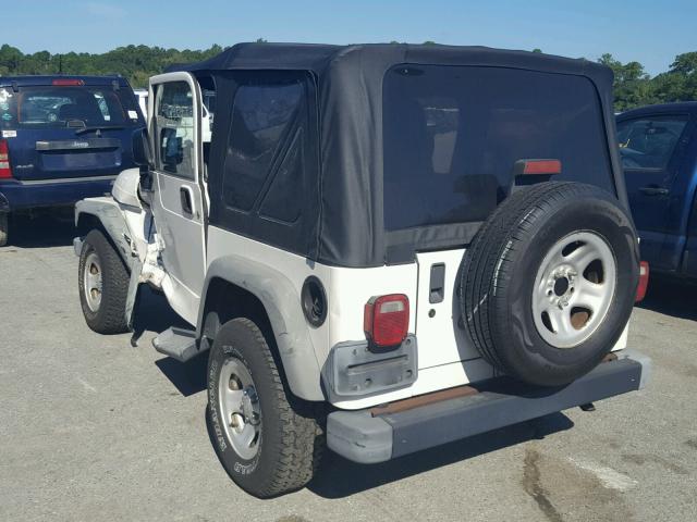 1J4FA39S93P333929 - 2003 JEEP WRANGLER C WHITE photo 3