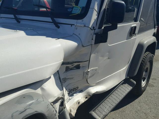 1J4FA39S93P333929 - 2003 JEEP WRANGLER C WHITE photo 9