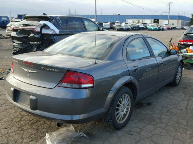 1C3AL56RX4N407447 - 2004 CHRYSLER SEBRING LX GRAY photo 4