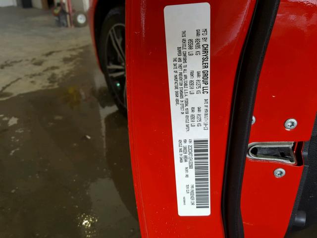 2C3CDXDT1EH122968 - 2014 DODGE CHARGER R/ RED photo 10