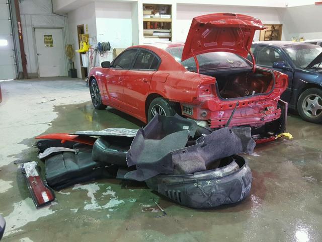2C3CDXDT1EH122968 - 2014 DODGE CHARGER R/ RED photo 3