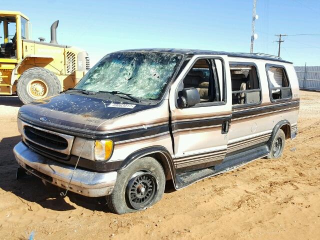 1FDEE14L2VHA37959 - 1997 FORD ECONOLINE BLACK photo 2