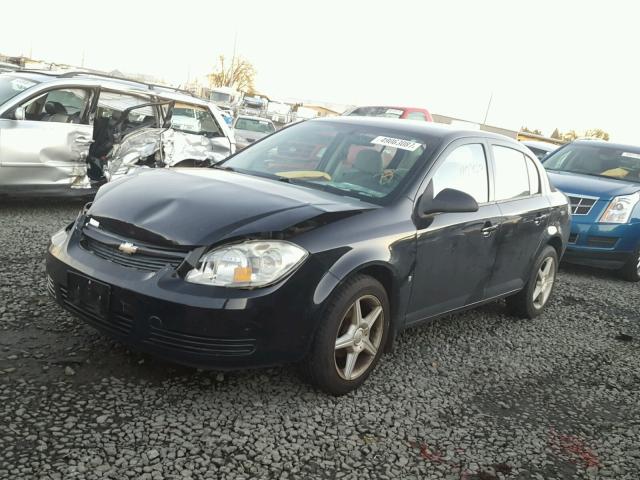 1G1AK58F987256718 - 2008 CHEVROLET COBALT LS BLACK photo 2