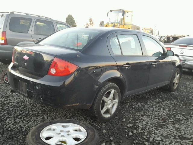 1G1AK58F987256718 - 2008 CHEVROLET COBALT LS BLACK photo 4