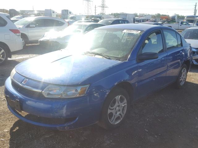 1G8AJ52F53Z169750 - 2003 SATURN ION LEVEL BLUE photo 2