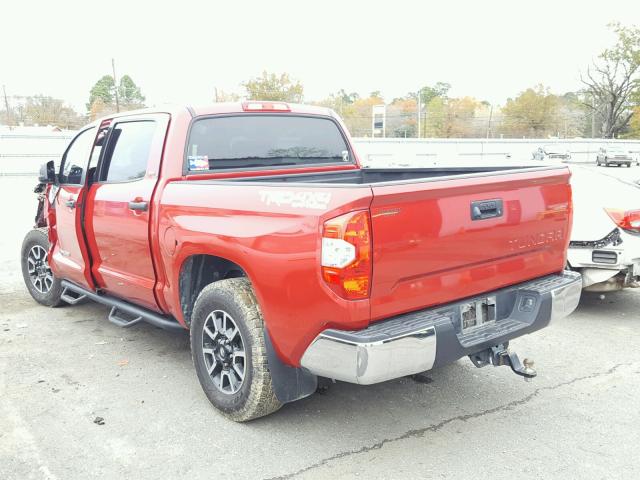 5TFDW5F13FX468544 - 2015 TOYOTA TUNDRA CRE RED photo 3