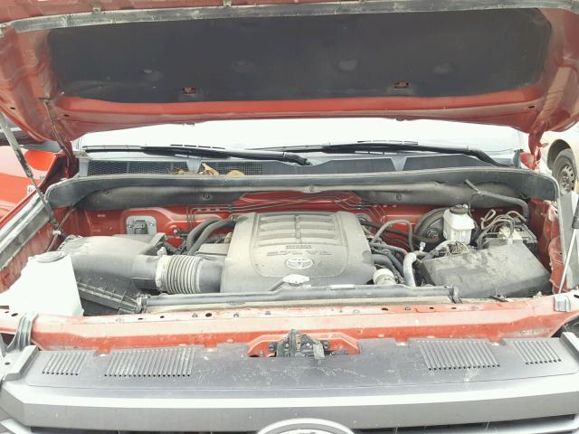 5TFDW5F13FX468544 - 2015 TOYOTA TUNDRA CRE RED photo 7