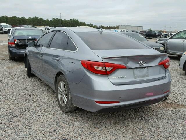 5NPE24AF8FH212232 - 2015 HYUNDAI SONATA SE GRAY photo 3