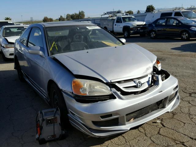 1HGEM22952L074096 - 2002 HONDA CIVIC EX SILVER photo 1