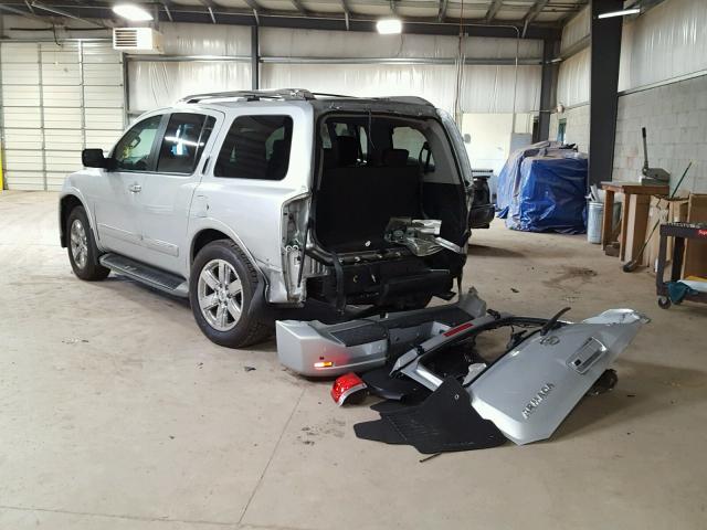 5N1AA0NC2EN609200 - 2014 NISSAN ARMADA SV SILVER photo 3