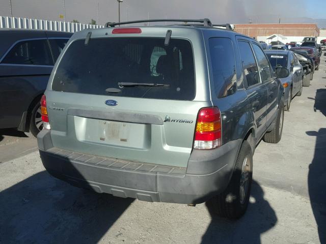 1FMCU95H65KC74041 - 2005 FORD ESCAPE HEV GREEN photo 4