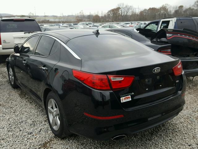 5XXGM4A7XEG296818 - 2014 KIA OPTIMA LX BLACK photo 3