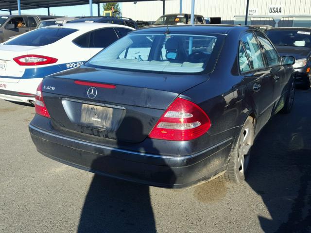 WDBUF65J83A363230 - 2003 MERCEDES-BENZ E 320 BLUE photo 4