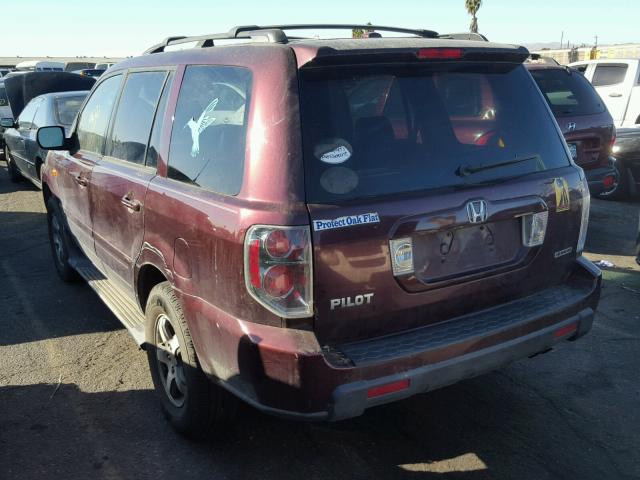 5FNYF18557B004418 - 2007 HONDA PILOT EXL BROWN photo 3