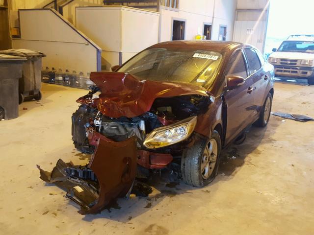 1FADP3F25DL163566 - 2013 FORD FOCUS SE BURGUNDY photo 2