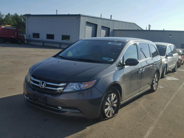 5FNRL5H45FB059767 - 2015 HONDA ODYSSEY EX GRAY photo 2