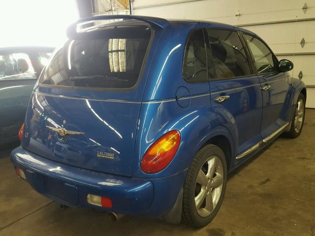 3C8FY78G84T247139 - 2004 CHRYSLER PT CRUISER BLUE photo 4