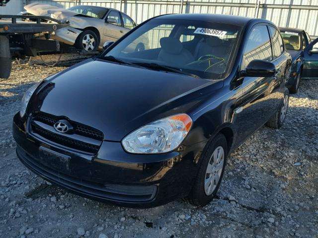 KMHCM3ACXAU162512 - 2010 HYUNDAI ACCENT BLU BLACK photo 2