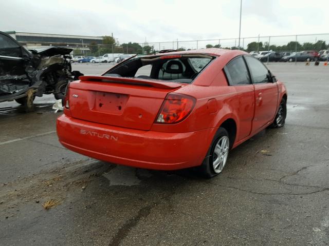 1G8AN15F07Z109972 - 2007 SATURN ION LEVEL RED photo 4