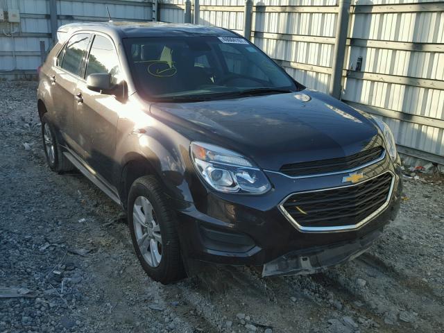 2GNALBEK8G6285525 - 2016 CHEVROLET EQUINOX LS GRAY photo 1