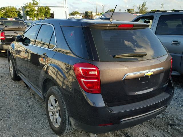 2GNALBEK8G6285525 - 2016 CHEVROLET EQUINOX LS GRAY photo 3