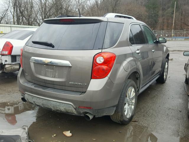 2CNFLNE56B6371012 - 2011 CHEVROLET EQUINOX LT BROWN photo 4