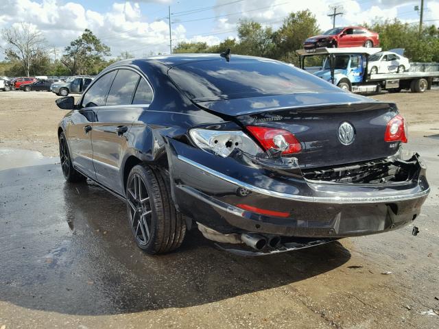 WVWHN7AN4AE564844 - 2010 VOLKSWAGEN CC LUXURY BLACK photo 3