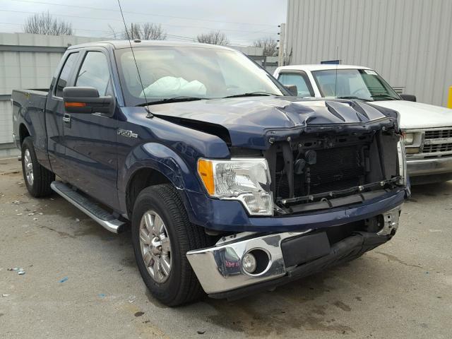 1FTEX1C86AFD72630 - 2010 FORD F150 SUPER BLUE photo 1