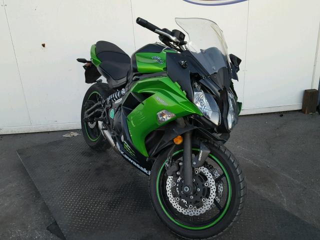 JKAEXEF15EDA14245 - 2014 KAWASAKI EX650 F GREEN photo 1