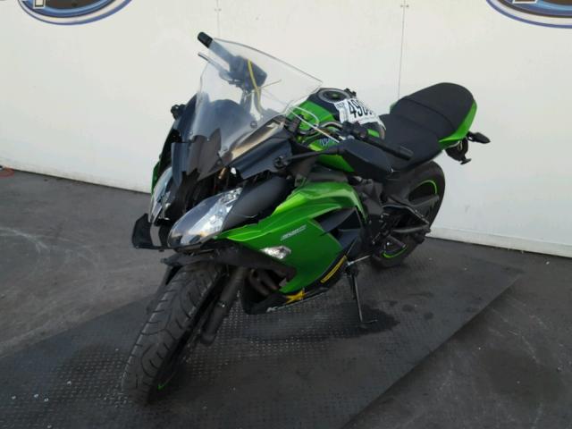 JKAEXEF15EDA14245 - 2014 KAWASAKI EX650 F GREEN photo 2