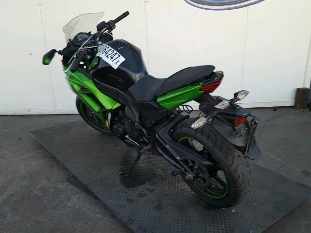 JKAEXEF15EDA14245 - 2014 KAWASAKI EX650 F GREEN photo 3