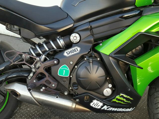 JKAEXEF15EDA14245 - 2014 KAWASAKI EX650 F GREEN photo 7