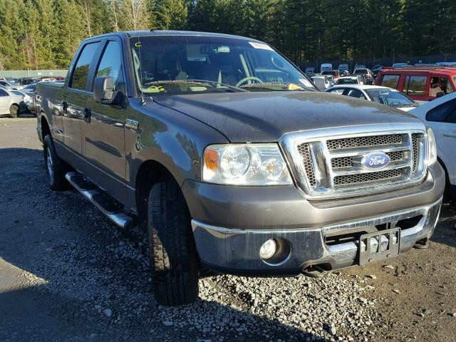 1FTPW14V78FA09697 - 2008 FORD F150 SUPER GRAY photo 1