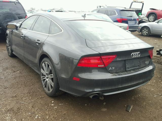 WAUSGAFC0CN004131 - 2012 AUDI A7 PRESTIG CHARCOAL photo 3