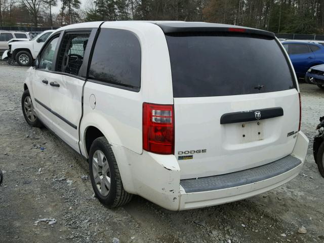 1D4HN11E39B514708 - 2009 DODGE GRAND CARA WHITE photo 3