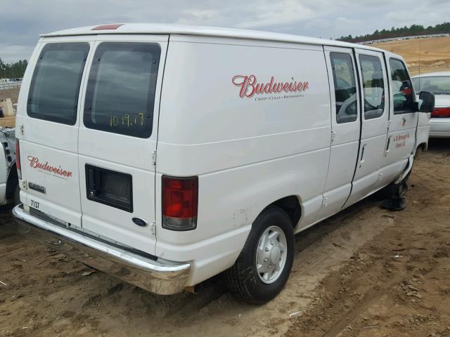 1FTNE24L27DA48254 - 2007 FORD ECONOLINE WHITE photo 4