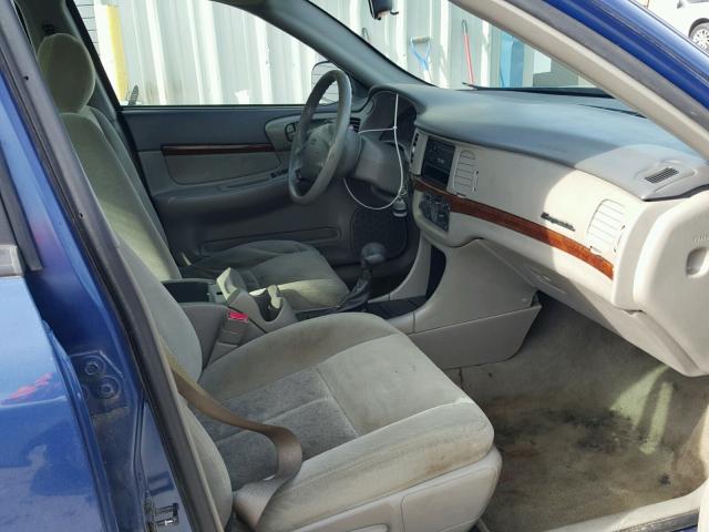 2G1WF52E149198509 - 2004 CHEVROLET IMPALA BLUE photo 5