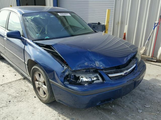 2G1WF52E149198509 - 2004 CHEVROLET IMPALA BLUE photo 9