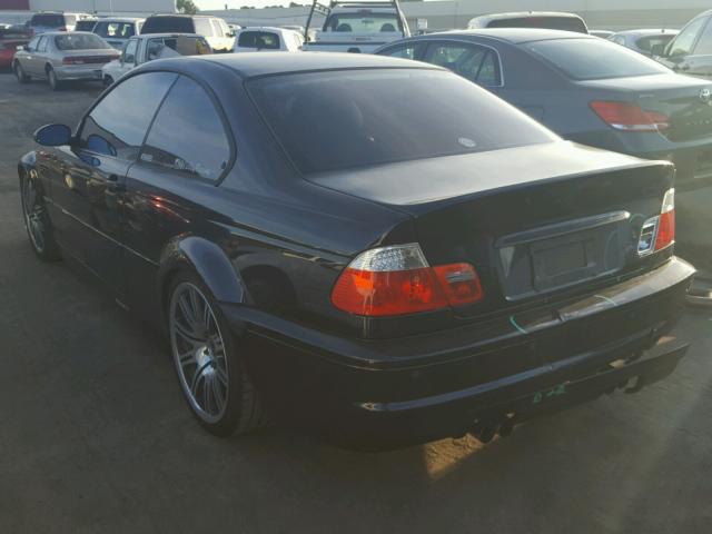 WBSBL93442JR17497 - 2002 BMW M3 BLACK photo 3