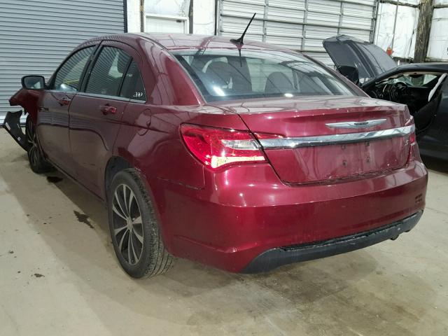 1C3CCBBB3DN513352 - 2013 CHRYSLER 200 TOURIN MAROON photo 3