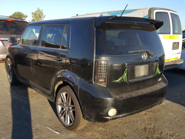 JTLKE50E881029985 - 2008 TOYOTA SCION XB შავი ფოტო 3