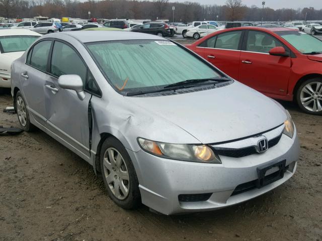 19XFA1F58AE012180 - 2010 HONDA CIVIC LX SILVER photo 1