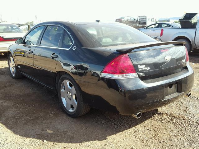 2G1WD58C681263984 - 2008 CHEVROLET IMPALA SUP 黑色 照片 3