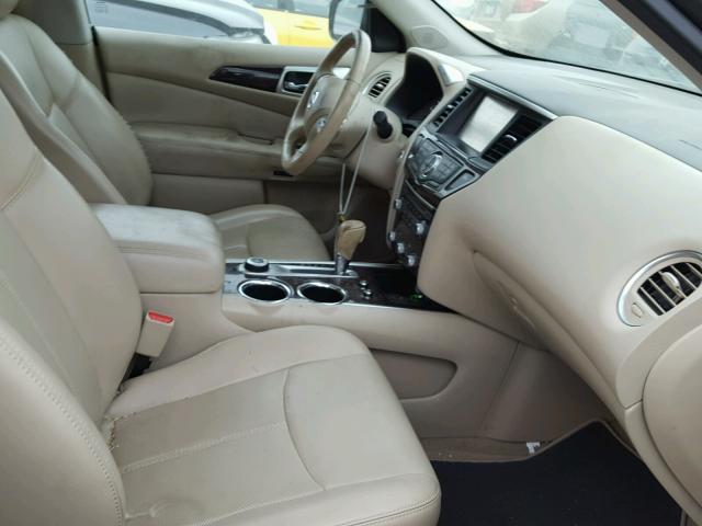 5N1AR2MM0EC709600 - 2014 NISSAN PATHFINDER GRAY photo 5