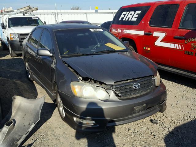 2T1BY30E35C352100 - 2005 TOYOTA COROLLA XR GRAY photo 1