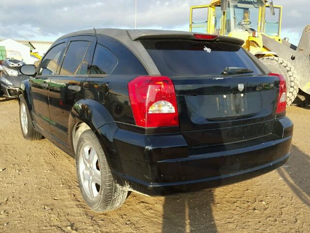 1B3HB48B87D595002 - 2007 DODGE CALIBER SX BLACK photo 3