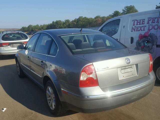 WVWPD63B94P009389 - 2004 VOLKSWAGEN PASSAT GLS GRAY photo 3