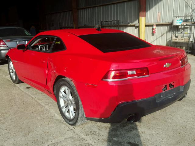 2G1FB1E30F9169696 - 2015 CHEVROLET CAMARO LS RED photo 3