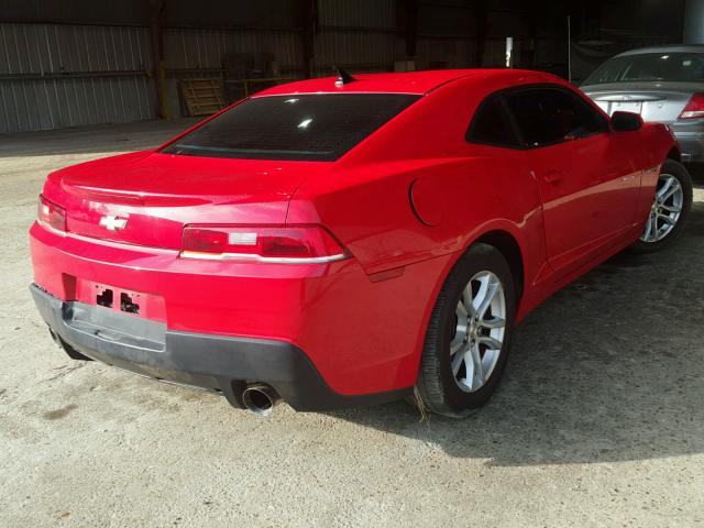 2G1FB1E30F9169696 - 2015 CHEVROLET CAMARO LS RED photo 4