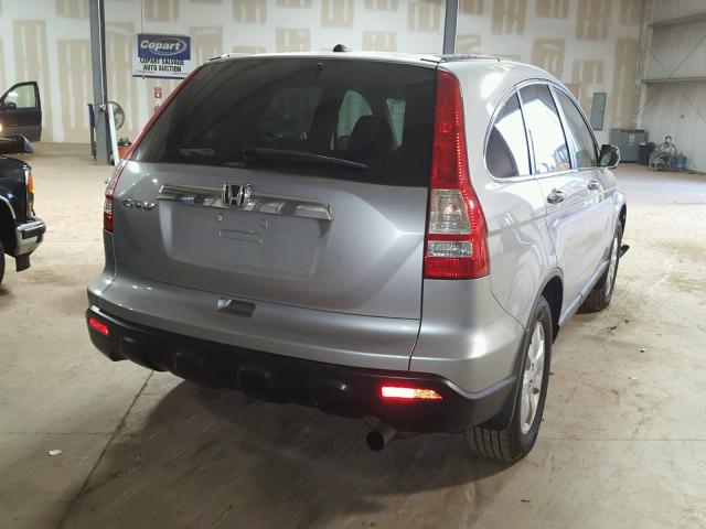 5J6RE48508L002223 - 2008 HONDA CR-V EX SILVER photo 4